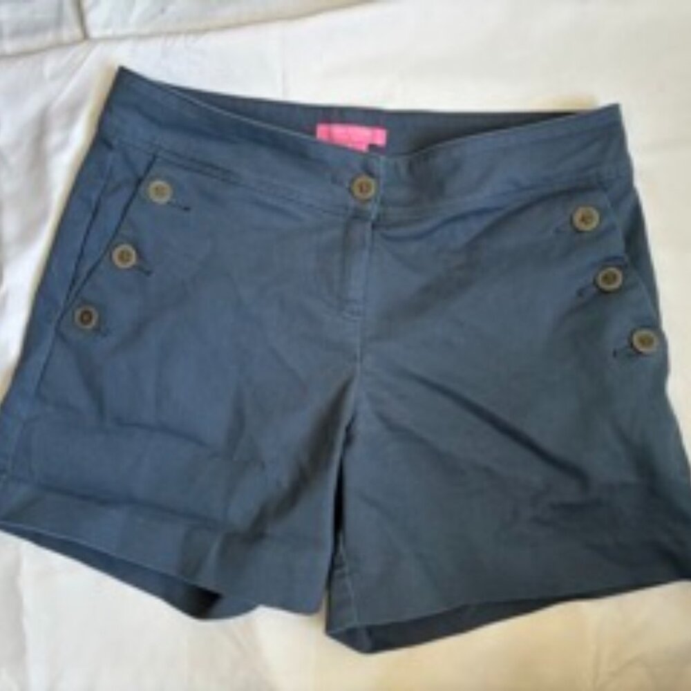 Isaac Mizrahi Blue Classic shorts
